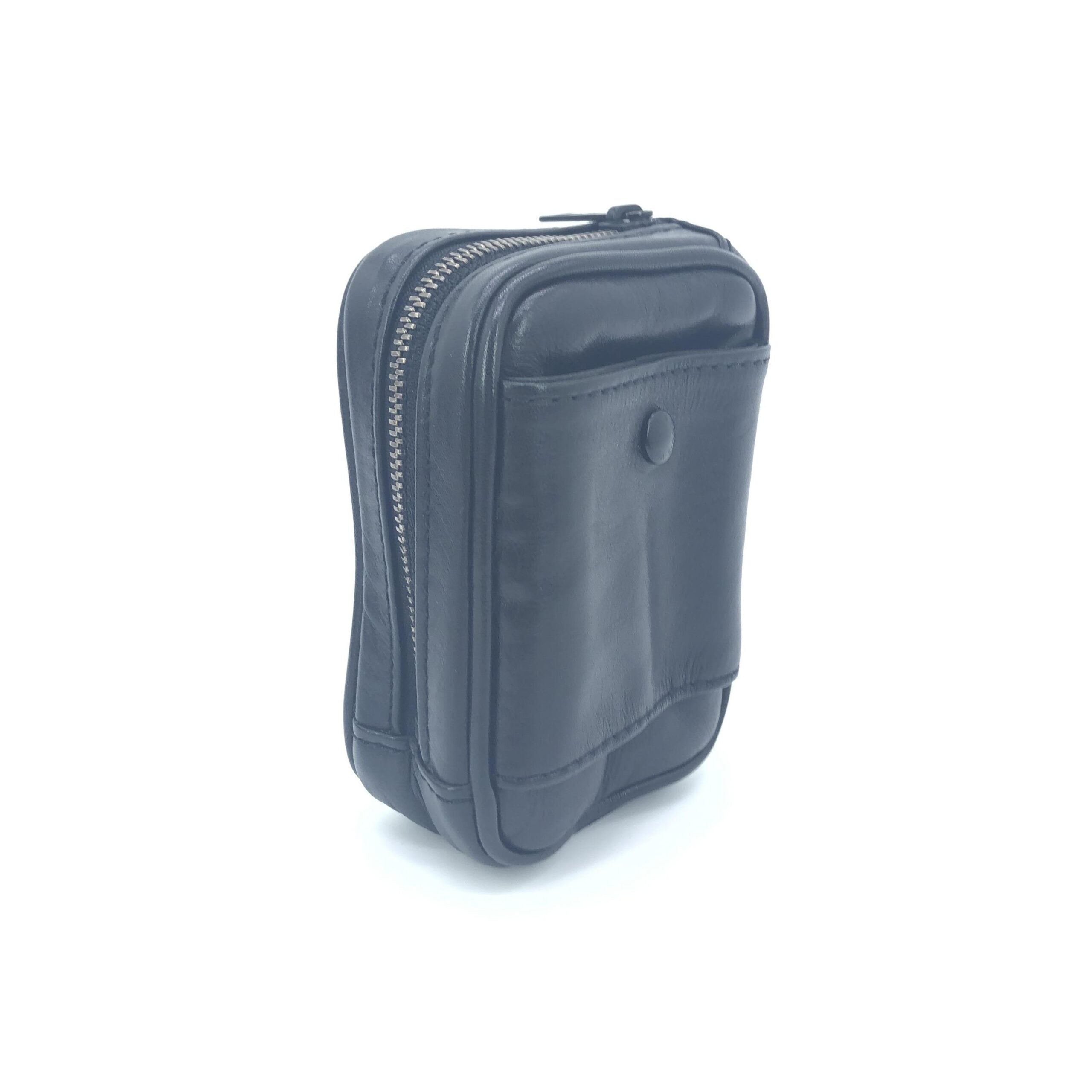 Louis Vuitton Black Leather Zippered Carrying Case