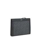 Ferragamo Black Polyethylene Clutch Bag