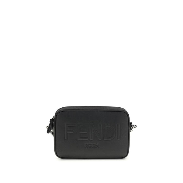 Fendi Black Cotton Shoulder Bag