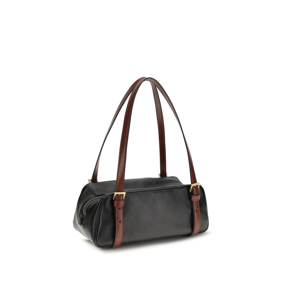 Versace Black Lamb Ovis Aries Aries Shoulder Bag