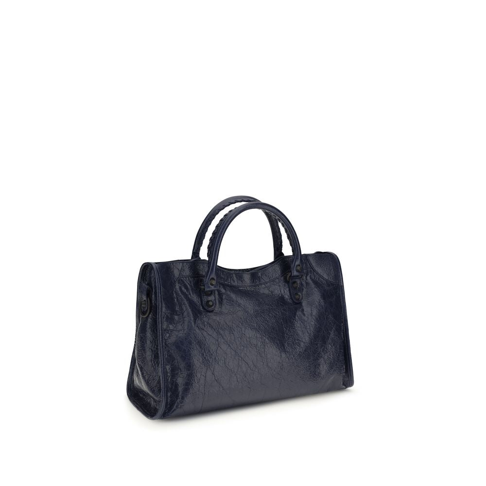 Balenciaga Blue Calf Leather Bos Taurus Shoulder Bag