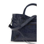 Balenciaga Blue Calf Leather Bos Taurus Shoulder Bag