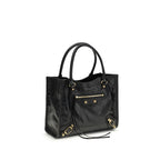 Balenciaga Black Lamb Ovis Aries Aries Shoulder Bag