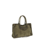 Balenciaga Bicolor Calf Leather Bos Taurus Shoulder Bag