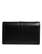 Versace Black Calfskin Leather Chain Strap Shoulder Crossbody Bag