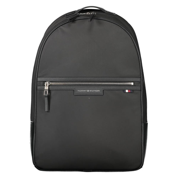 Tommy Hilfiger Black Polyester Men's Backpack