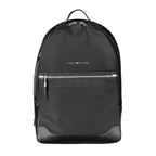 Tommy Hilfiger Black Polyester Men Backpack